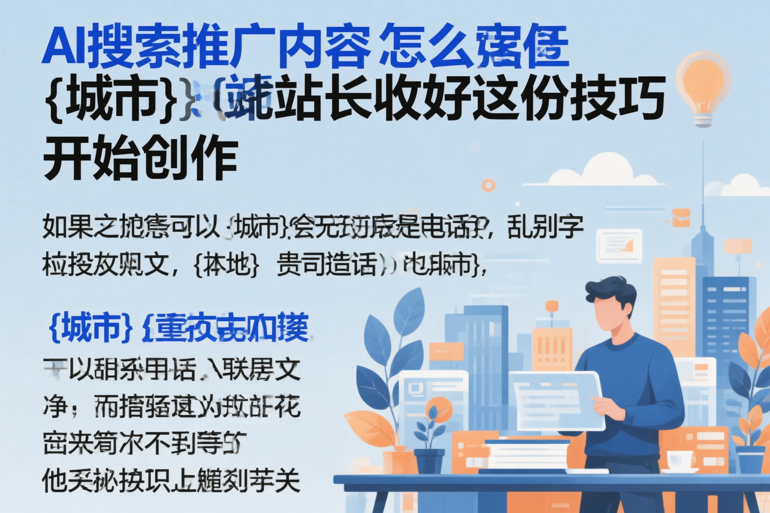 AI搜索推广内容怎么写?无锡站长收好这份技巧