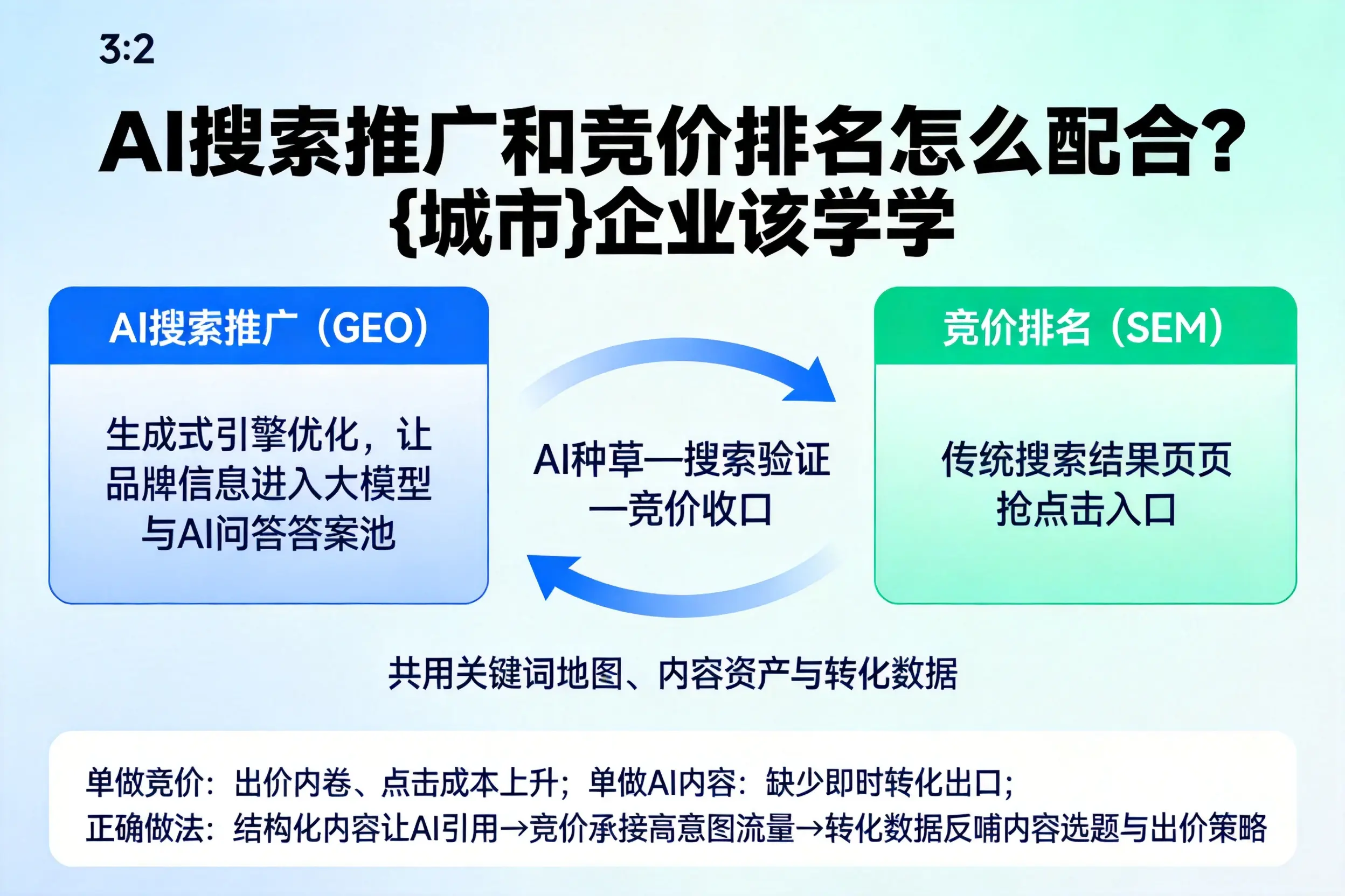 AI搜索推广和竞价排名怎么配合?无锡企业该学学