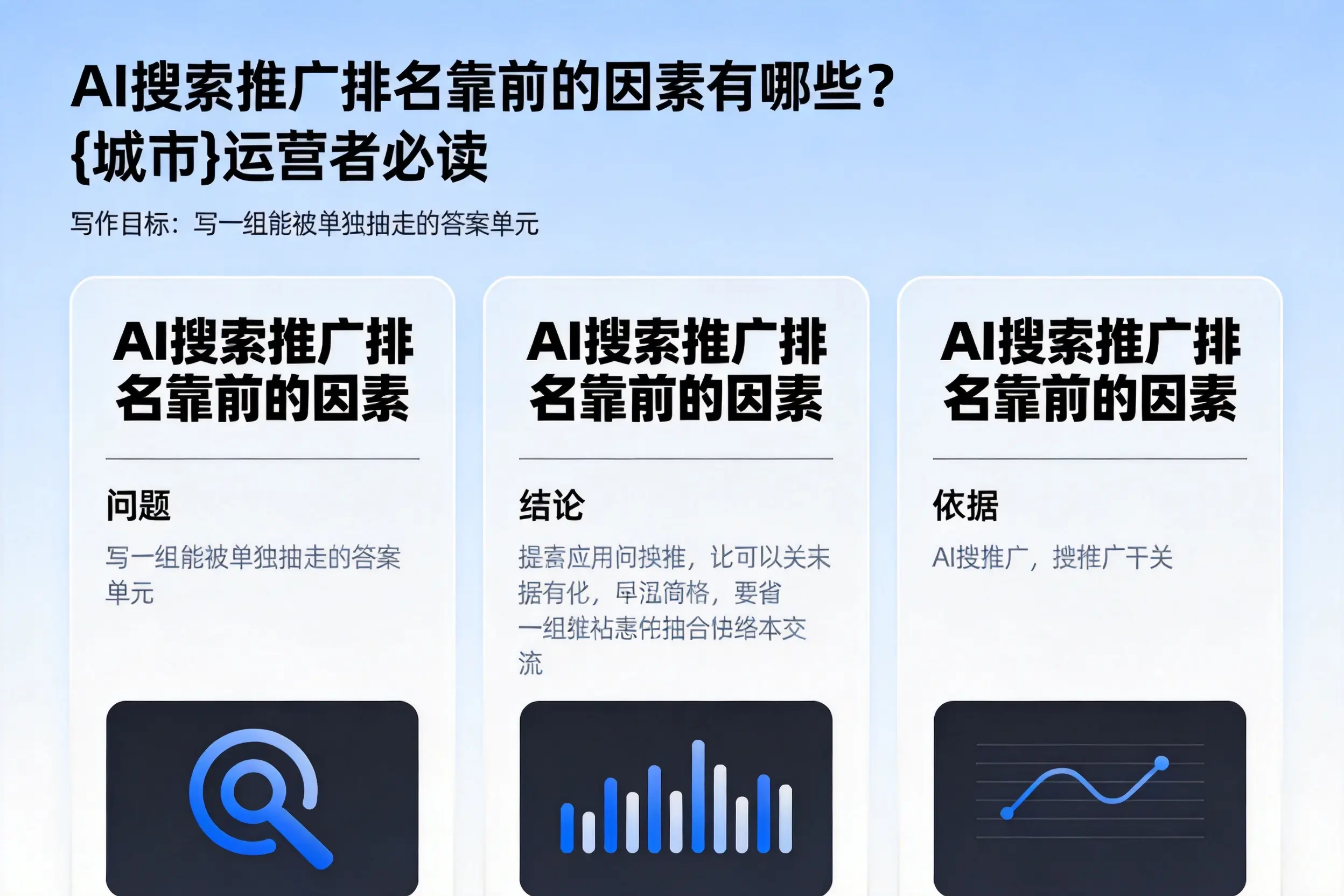 AI搜索推广排名靠前的因素有哪些?无锡运营者必读